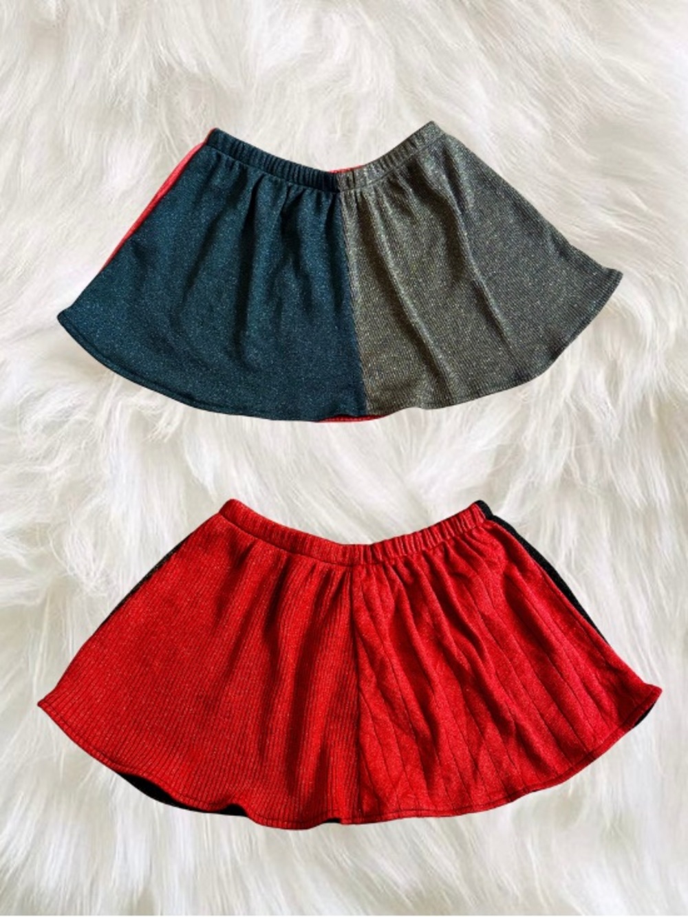 Urban Renewal Urban Outfitters Reworked Metallic Colorblock Mini Skirt S/M